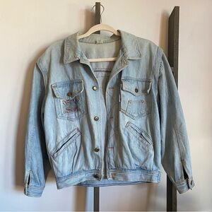 Casucci Denim Jacket with removable sleeves - rare made in Italy